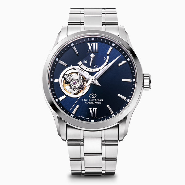 オリエントスター スケルトン RE-AT0001L Orient Star Contemporary Semi Skeleton Blue Ref. RE-AT0001L